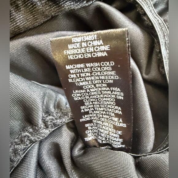 NWT WAYF Clique Ruched Bodycon Long Sleeve Velvet Minidress Black Size XL  LBD - Picture 12 of 12